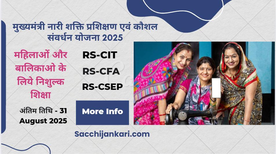 यह योजना राजस्थान सरकार द्वारा चलाई जाती है। मुख्यमंत्री नारी शक्ति प्रशिक्षण एवं कौशल संवर्धन योजना (इंदिरा महिला शक्ति प्रशिक्षण व कौशल संवर्धन योजना के नाम से भी जानी जाती है) राजस्थान सरकार के महिला एवं बाल विकास विभाग द्वारा चलाई जा रही एक पहल है, जिसका उद्देश्य राज्य की महिलाओं और बालिकाओं को तकनीकी और भाषा कौशल में सशक्त बनाना है।